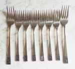 Utica Stainless Korea UTI34 2 Dinner Forks & 6 Salad Dessert. Fixed Price $40.00.