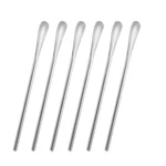 Luvtree 6-PACK 6.2" / 15.8CM Stainless Steel Long Handle Stirring 6.2, Silver. Fixed Price $21.94.