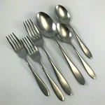 Vtg Gibson Stainless "GIA10" 6 Pieces Flatware - Spoons & Forks. Fixed Price $22.95.