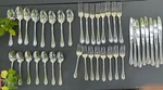 International Silver Stratton Frost Satin Stainless Flatware Set Of 39. Fixed Price $69.99.