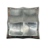 Mikasa Carnival Inlaid Mosaic Silver Dpko 1-835 Section Server 14" Square. Fixed Price $32.21.