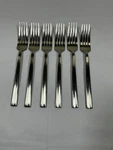 Oneida Reverso Satin Stainless Flatware Dinner Forks 8 1/4" (set Of 6). Fixed Price $9.95.