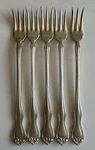 Lot Of Antique 1835 R. Wallace Silver Plated Cocktail Seafood Forks. Fixed Price $22.50.