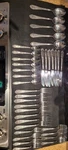 Amefa AFS1 Scroll Leaf Holland Stainless Silverware Flatware 35 Pieces. Fixed Price $45.00.