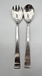 Sola Holland Mcm Stainless Steel Salad Server Set Fork Spoon Vtg Evans Intl. Fixed Price $22.00.