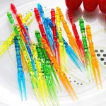 200PCS Disposable Plastic Fruit Forksforks Bistro Cocktail Tasting Appetiz. Fixed Price $11.21.