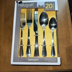 Pfaltzgraff 20 Pc Service For 4 Stainless Steel Flatware Nib. Fixed Price $35.00.