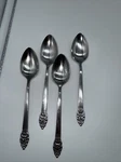 Oneida Stainless Flatware Vinland Teaspoons - Set Of Four. Fixed Price $16.00.