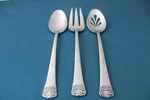 Oneida Melodia Serving (3PC Set) Tablespoon Pierced Fork 18/10 Indonesia. Fixed Price $74.99.