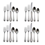 Reed & Barton Hammered Antique 18/10 Stainless Steel 20PC. Flatware Set. Fixed Price $134.99.