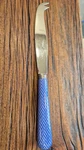 Sabre Paris, France Htf Chevron Blue, Large Cheese Knife (flatware), 9.5". Fixed Price $29.00.