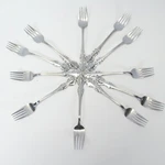 Eldan ELD20 Salad Forks 6-1/8" Stainless Lot Of 11. Fixed Price $45.99.