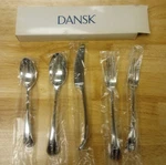 Vtg New Dansk Torun Stainless Five (5) Piece Place Setting - Elegant And Shiny. Fixed Price $99.95.
