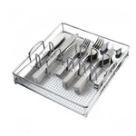 Gibson Home Abbeville 61 Piece Stainless Steel Flatware Set With Wire Caddy. Fixed Price $59.99.