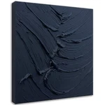Zoinart Black Textured Wall Art, 20X20 Hand Painted Abstract Oil Painting On .... Fixed Price $81.75.