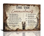 The Ten Commandments Wall Art 10 Christian Bible Verse Religion .... Fixed Price $31.67.