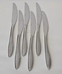 Oneida Mooncrest Stainless Dinner Knives Set Of 6 Glossy Flatware Knife. Fixed Price $9.00.