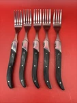 Laguiole Style De Vie Forks, Luxury Line, 5 Pieces Ebony Wood. Fixed Price $49.99.