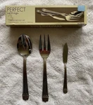 Oneida Perfect Settings Trident 18/10 Stainless Steel 3PC. Serving Vintage. Fixed Price $19.99.