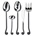 Gourmet Settings 5-PIECES Hostess Silverware Treble Clef Collection Matte/. Fixed Price $60.57.