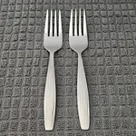 Joseph Abboud JAB4 Set Of 2 Salad Forks 6 3/8" Stainless Flatware. Fixed Price $44.23.