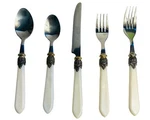 Hanford Forge Hf Ltd Stainless Flatware Plastic Handle HSV156 35 Piece Set Vtg. Fixed Price $125.00.