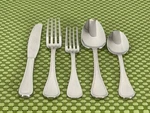 Pottery Barn PBN23 Stainless 18/8 Glossy Beaded Korea Flatware Smart Choice B83G. Fixed Price $16.50.
