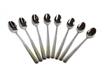 Stainless Steel Long Ice Tea Spoons Cream Set Of 8 Thunder Group Domillion. Fixed Price $5.00.