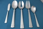 Oneida Tiramisu Serving (5PC Set) Tablespoon Pierced Fork New 18/10 Vietnam. Fixed Price $38.24.