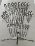 43 Pcs Sohnaco Stainless Dinner Fork Soup Tea Spoon Knife Desert Lot Japan. Fixed Price $49.00.