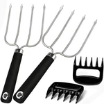 Turkey Lifting Forks, Meat Claws, Strong 10.5 X 5.7 1.4 Inches, Silver. Fixed Price $21.63.
