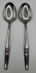 2 Amefa Holland Stainless AFS16 Serving Spoons 8 1/4" Euc. Fixed Price $13.83.