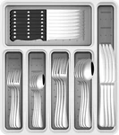 49-PIECE Silverware Set With Organizer, Stainless Steel Flatware Utensils Fo. Fixed Price $44.32.