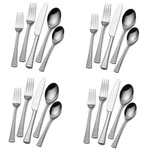 Mikasa Gourmet Basics Contempo Stainless 20PC. Flatware Set (service For Four). Fixed Price $56.38.