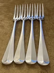 Horchow (4) Dinner Forks HCW1 Stainless Center Ridge Flatware Japan -gently Used. Fixed Price $123.75.