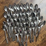 Lot Of 54 Sysco Stainless Steel Teaspoons Cafeteria Grade Flatware. Fixed Price $40.00.