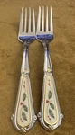 (2) Salad Forks Lenox Holiday Berry Cream Accent 18/8 Stainless Japan -. Fixed Price $75.75.