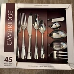 Cambridge Stainless Rhiannon Mirror Finish Service For Eight 45PC Set -dmg Box. Fixed Price $49.95.