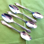 Oneida Ltd. Wm. Rogers Stainless 5 Montclair Teaspoon(s) Floral Tip 6" #73903. Fixed Price $12.99.