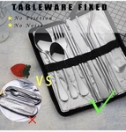 Portable Travel Utensils, Reusable Silverware With Case For Fixing Tableware,.... Fixed Price $7.99.