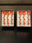 Madhouse Michael Aram Opaque Orange Mini Spoons Appetizer 36 Ct Coral Shape Reef. Fixed Price $26.00.