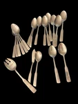 21PC Set Stanley Roberts Rogers Stainless Steel Plymouth Cove Colonial. Fixed Price $14.99.