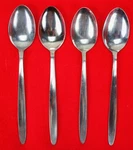4X Dinner Table Spoons Englishtown ENS2 Stainless Glossy Flatware 7 1/2". Fixed Price $29.00.