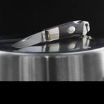 Moki Vip Ins Folding Knife 1.75 Mirror Finish VG-10 Steel Blade Ironwood Handle. Fixed Price $149.49.