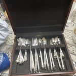 Reed & Barton Rathmore 65PC Silverplate Set W/ Box Service For 12. Fixed Price $200.00.