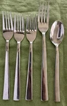 Set Of 5 Zwilling Ja Henckels Metro Glossy 18/10 Stainless 3 Salad Dinner Fork. Fixed Price $19.99.
