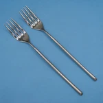 Pottery Barn Willow Stainless Flatware Lot 2 Dinner Forks 1/8" PBN38. Fixed Price $19.95.