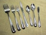 Oneida Stainless Flatware Sand Dune Glossy Set 52 Pieces Service For 10. Fixed Price $69.95.