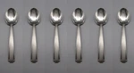Oneida Stainless Satin Etage Large Serving Spoons - Set Of Six * Usa Made. Fixed Price $24.99.