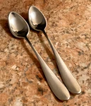 Dansk Stainless Classique Set Of 2 Demitasse Spoon 18/8 Flatware Japan 5". Fixed Price $54.99.